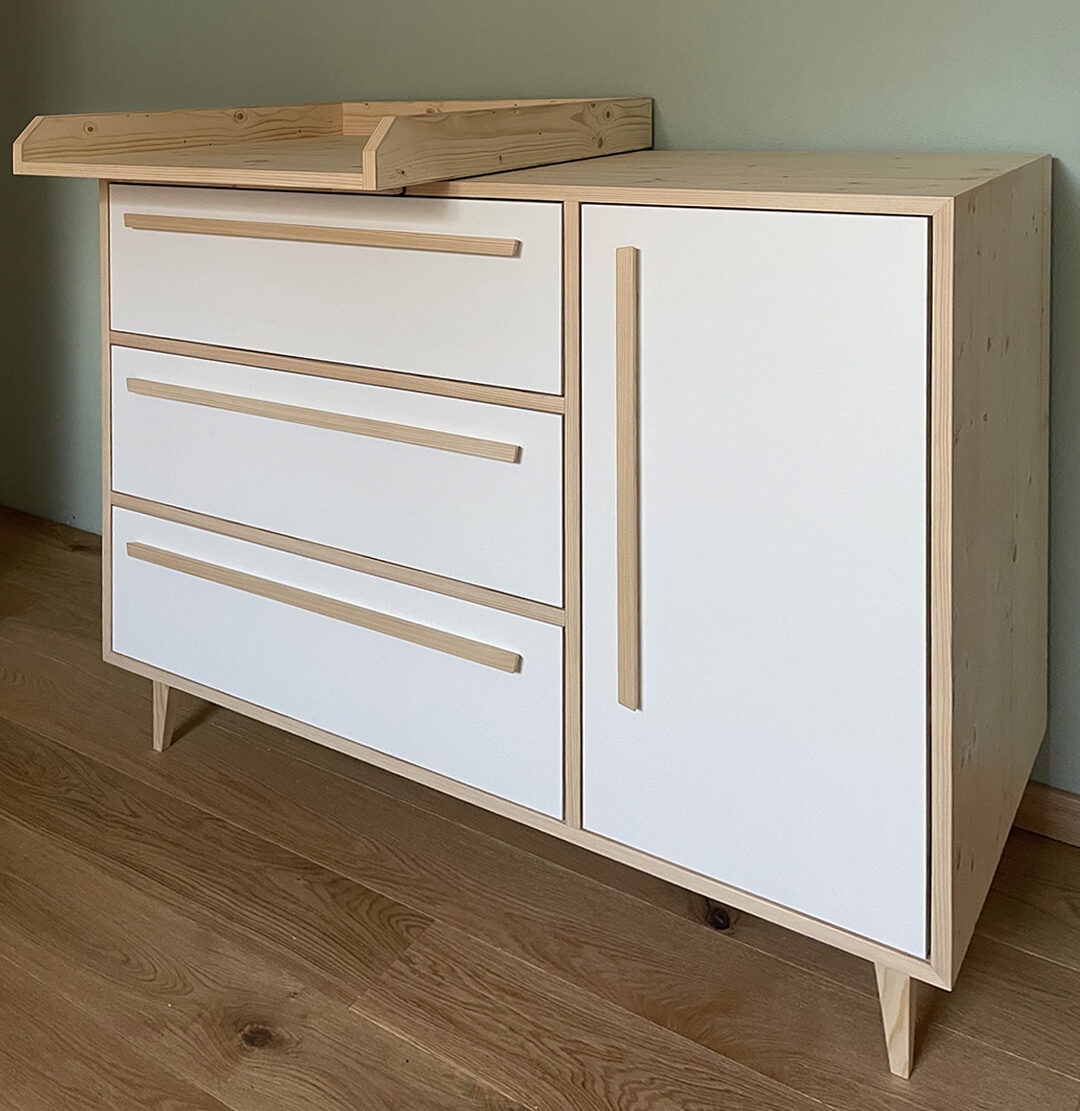 Wickeltisch Massivholz